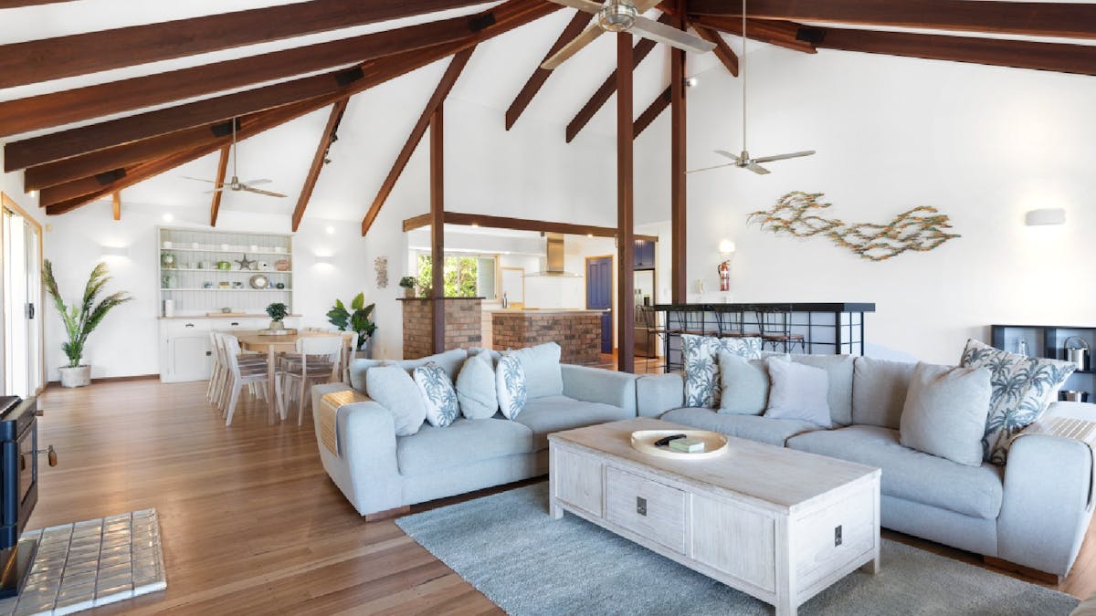 Integrated lounge, dining and kitchen