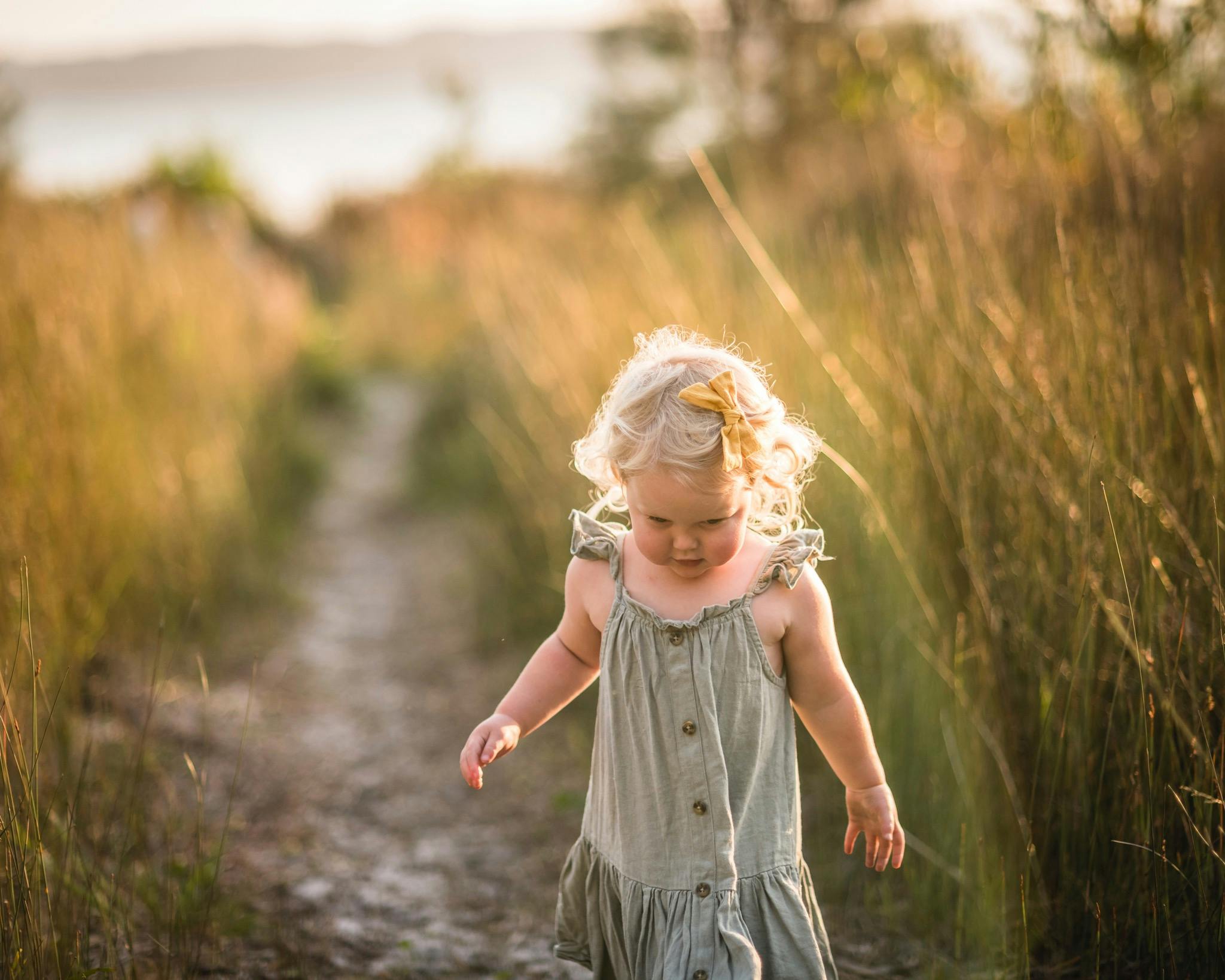 Girl exploring nature
