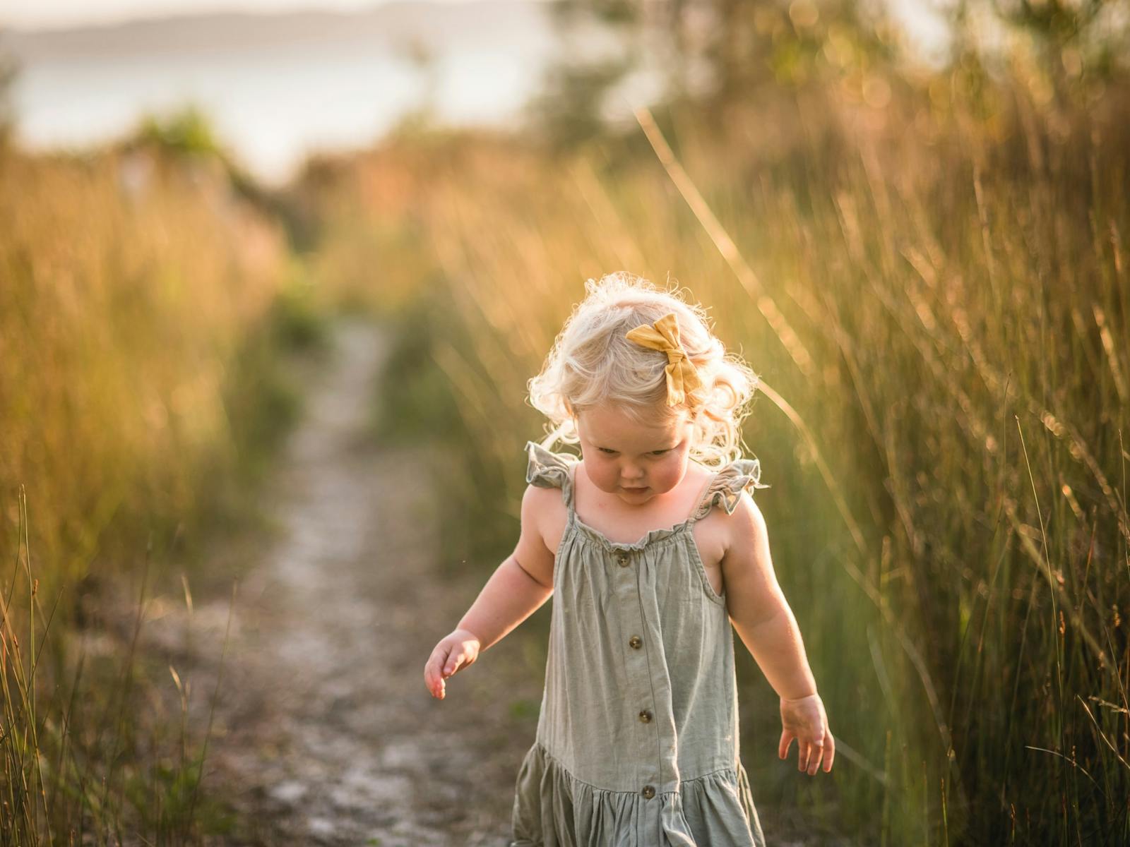 Girl exploring nature