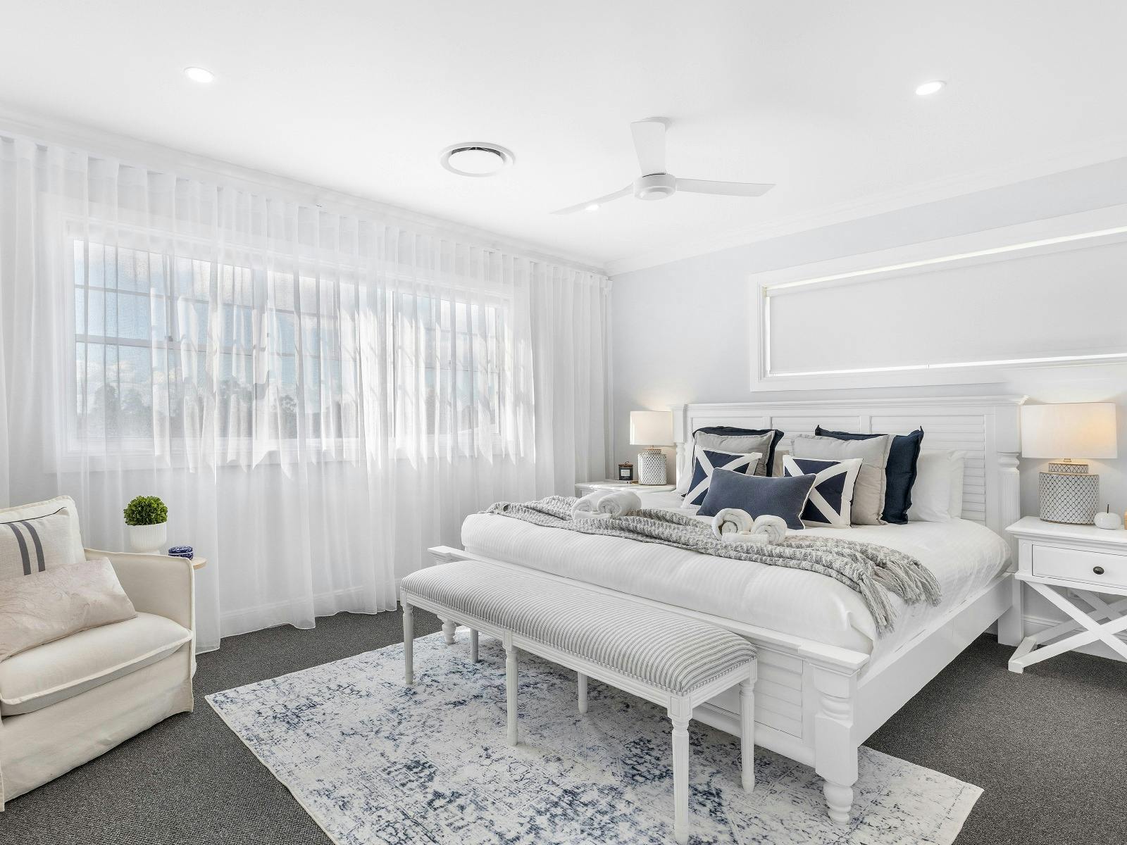 Montauk House master bedroom