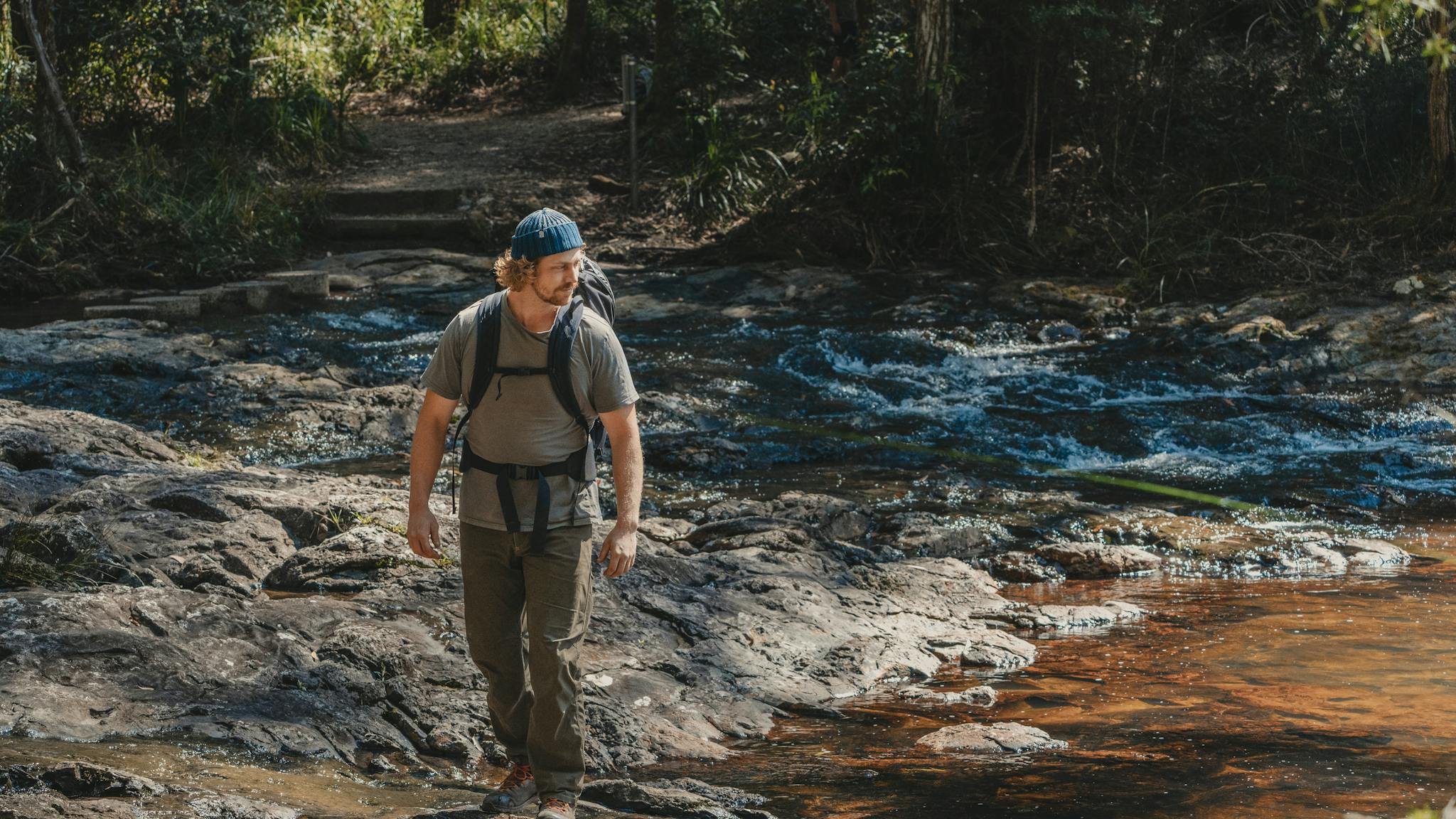 bushwalking tour in pristine nature