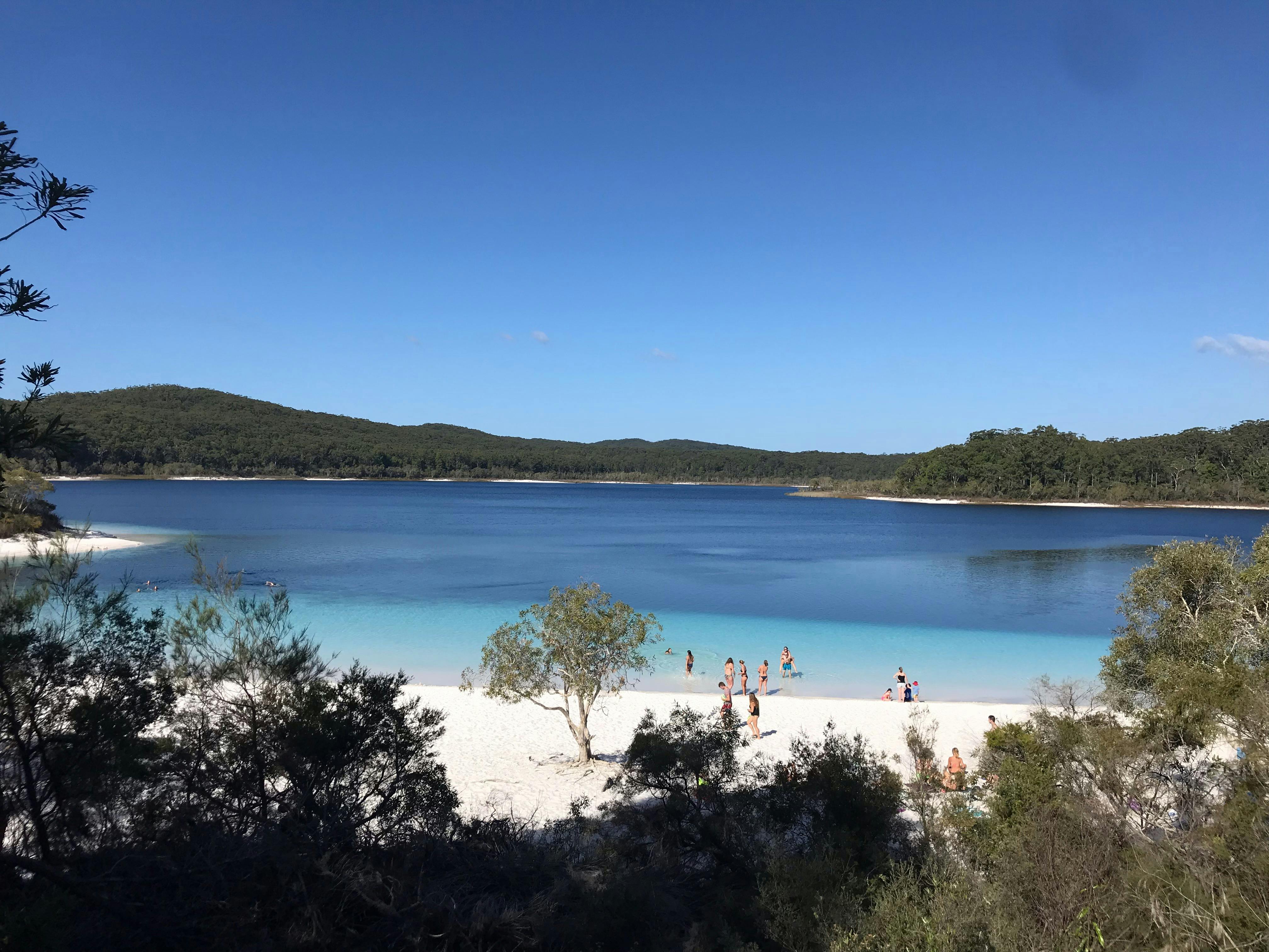 Swim at Lake Mckenzie