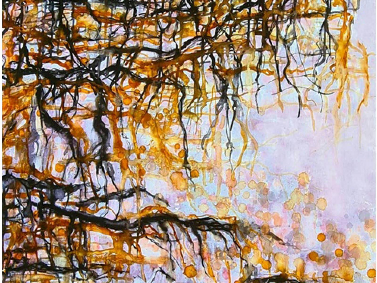 A painting of a tree