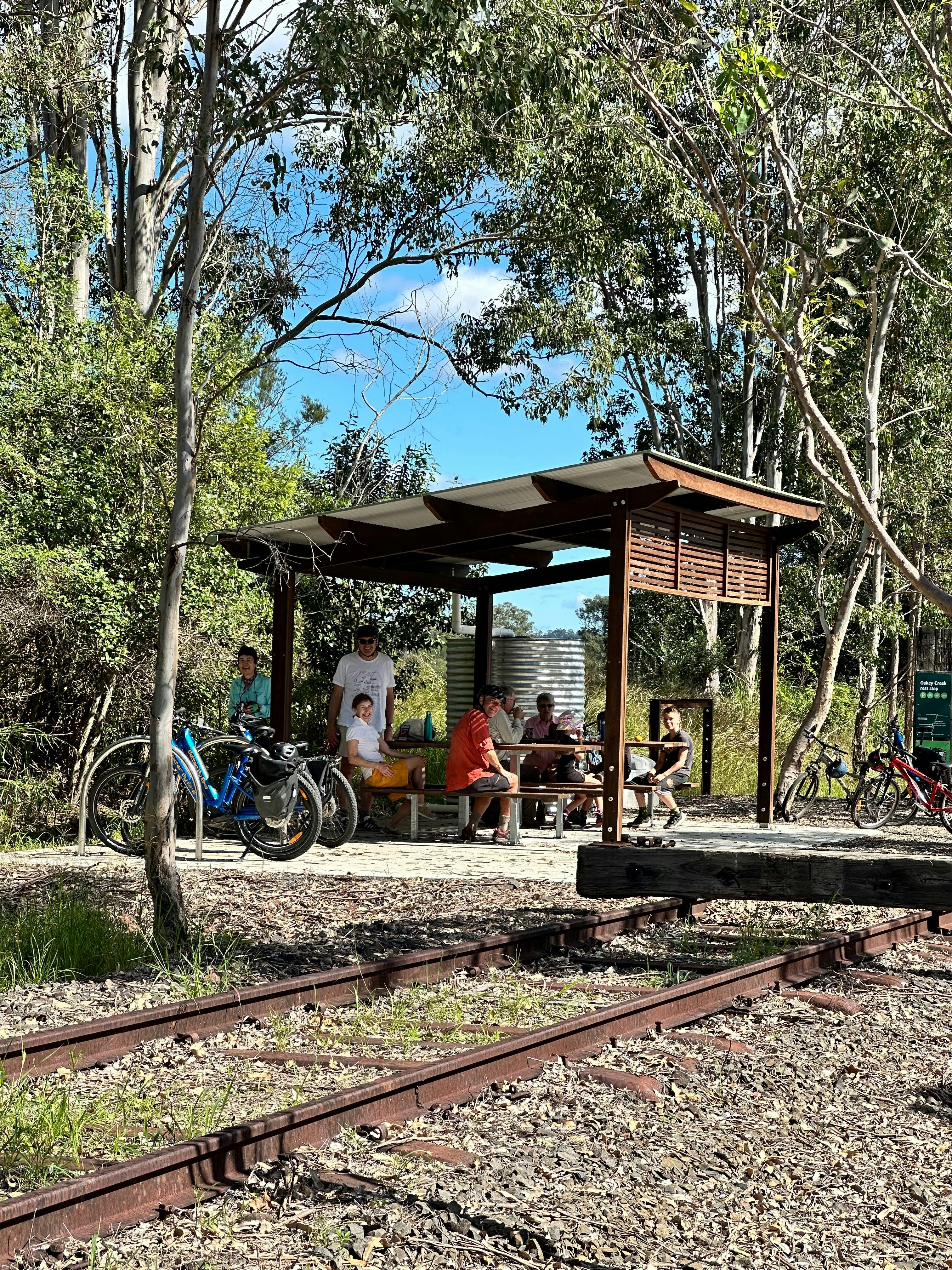 shelter on Lismore rail trail