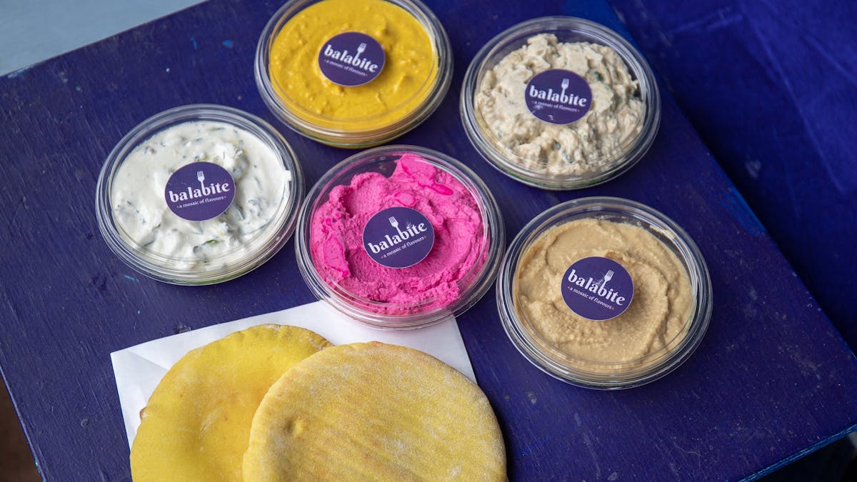 fresh dips & pita bread