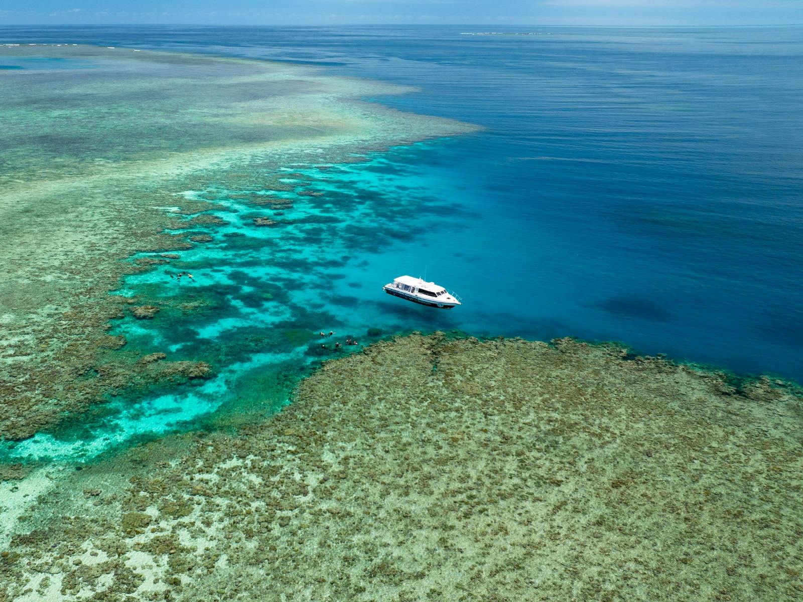 Pristine outer reef locations