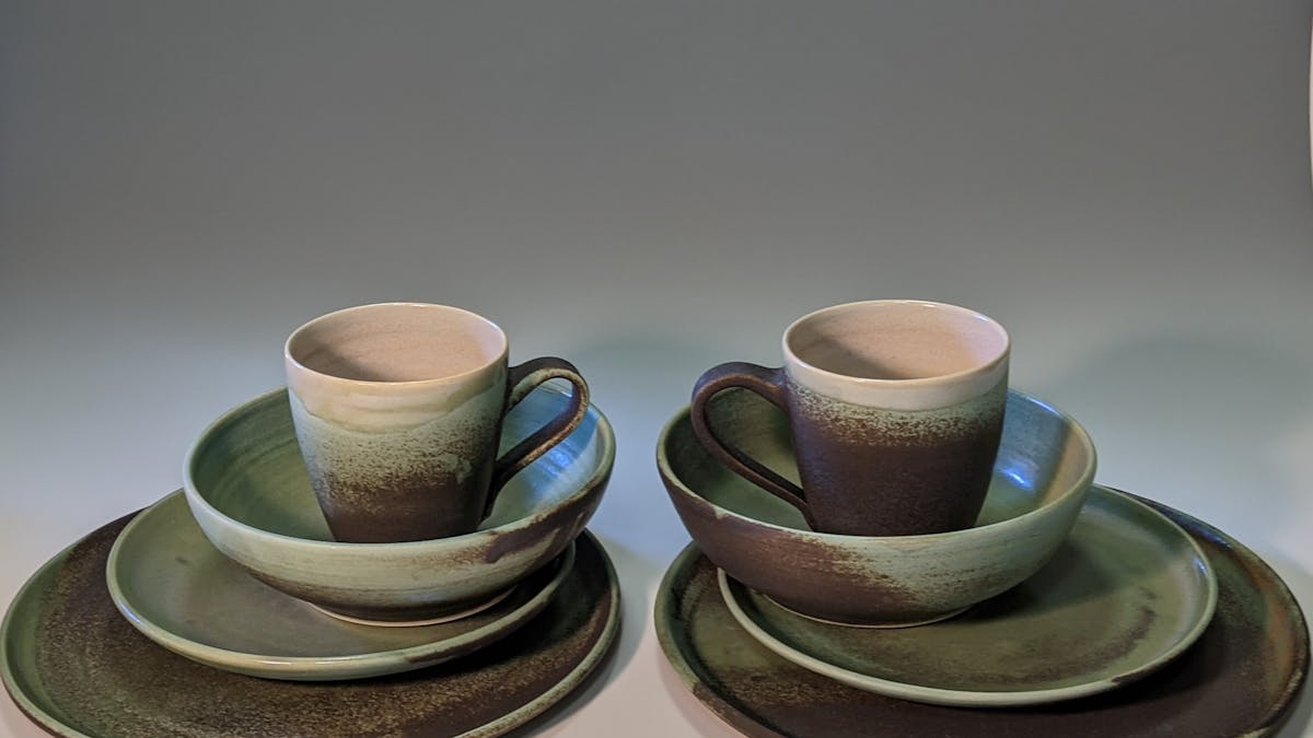 Custom Dinner set by PJ Pottery
