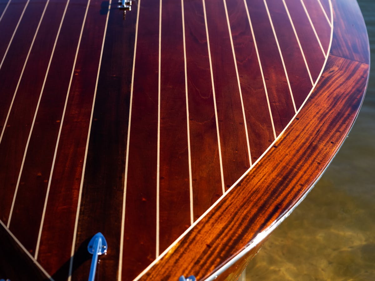 front shot of boat