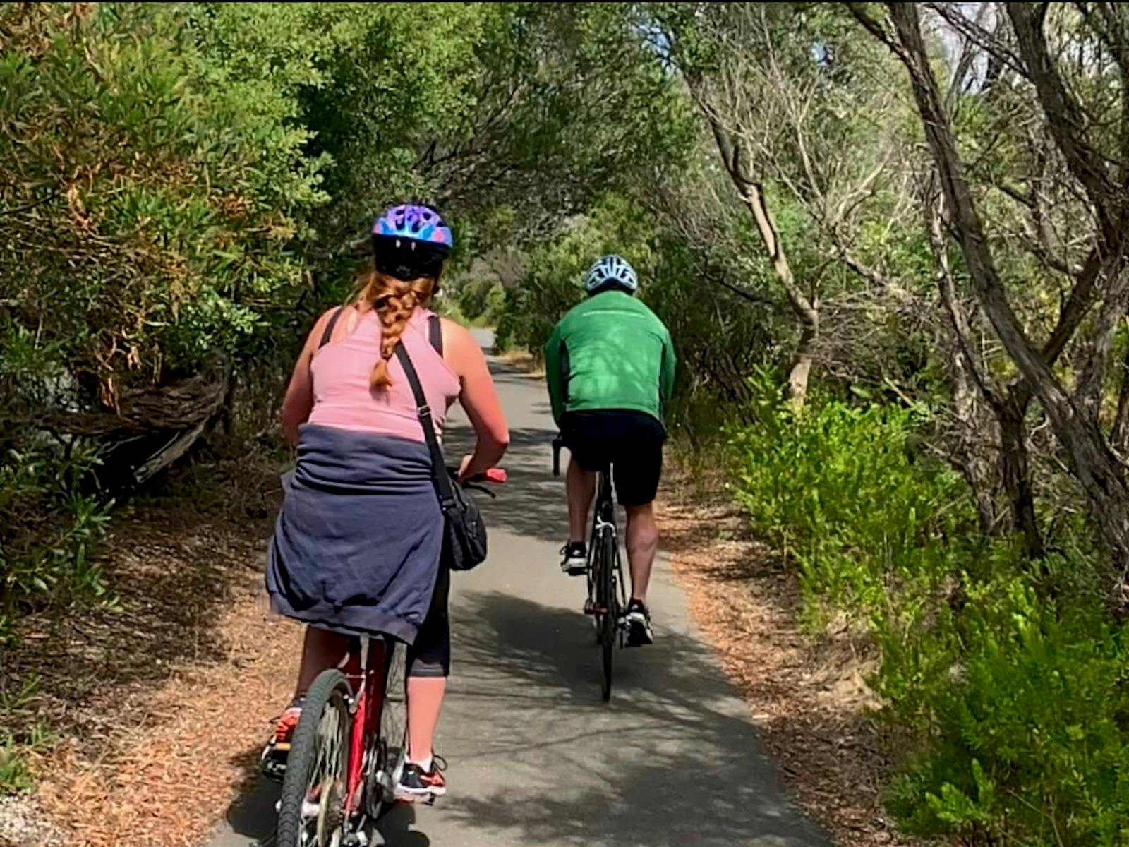 Cycling the Bellarine Rail Trail in Queenscliff