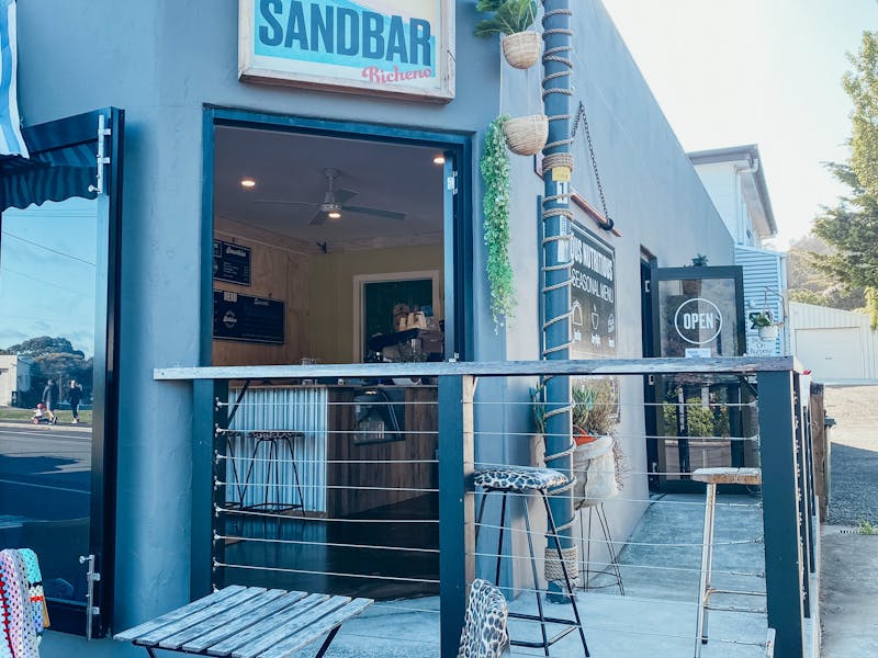 The front of The Sandbar Bicheno