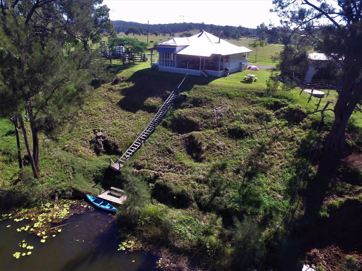 The farmhouse above the river