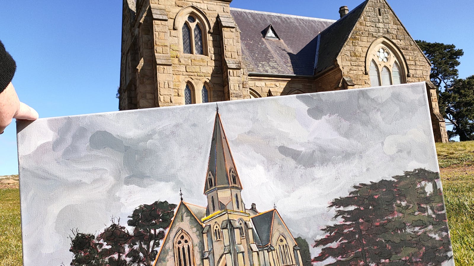 Old Church Painting, Ross