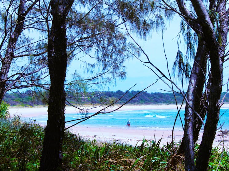 Iluka’s Bluff Beach is tranquil and family friendly.