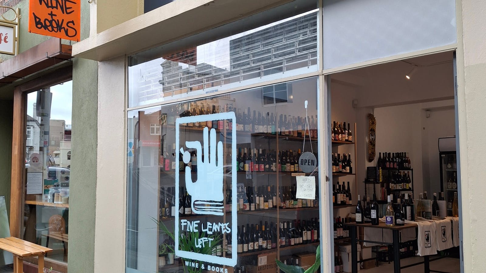 Street view of shop front