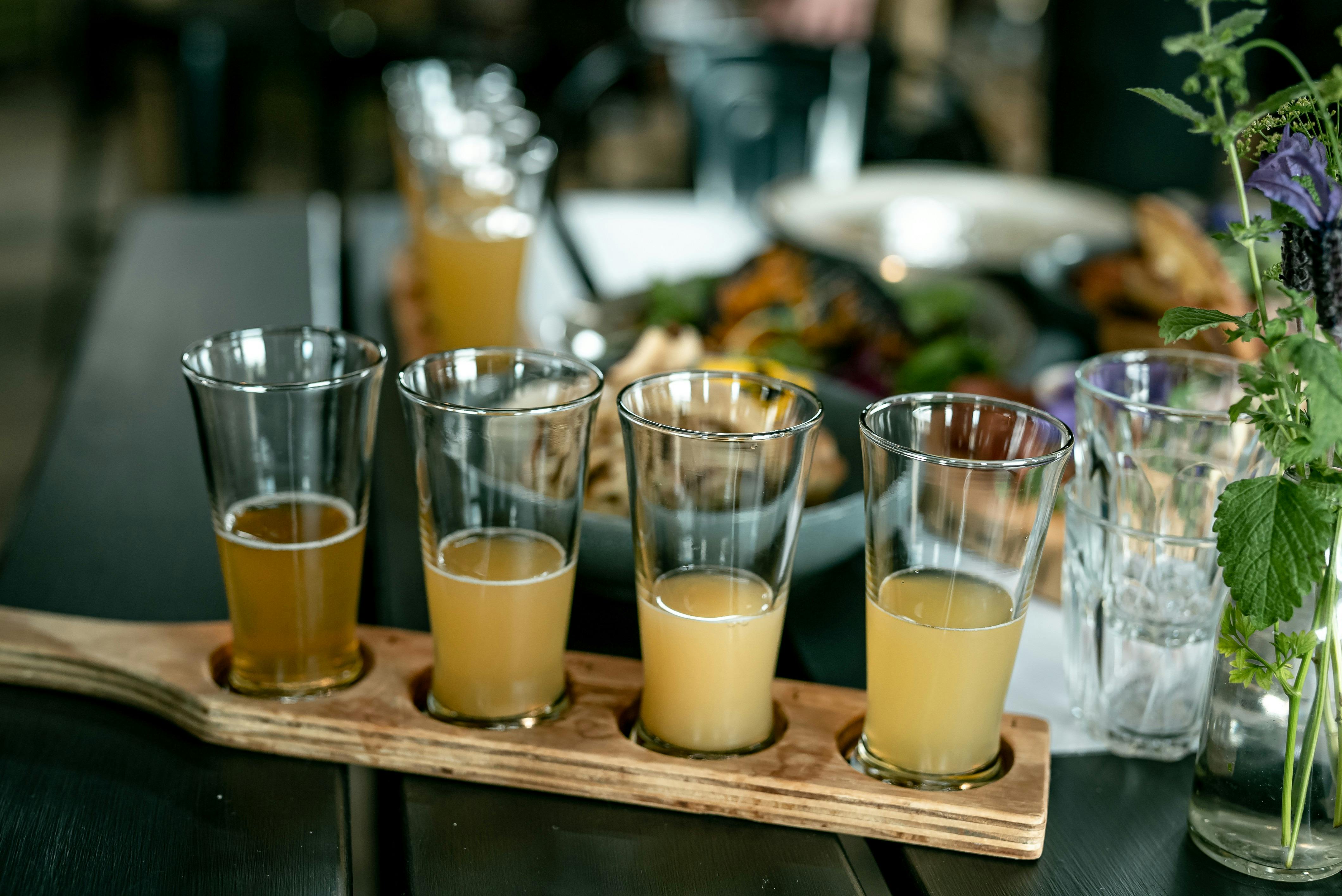 Cider tasting paddle