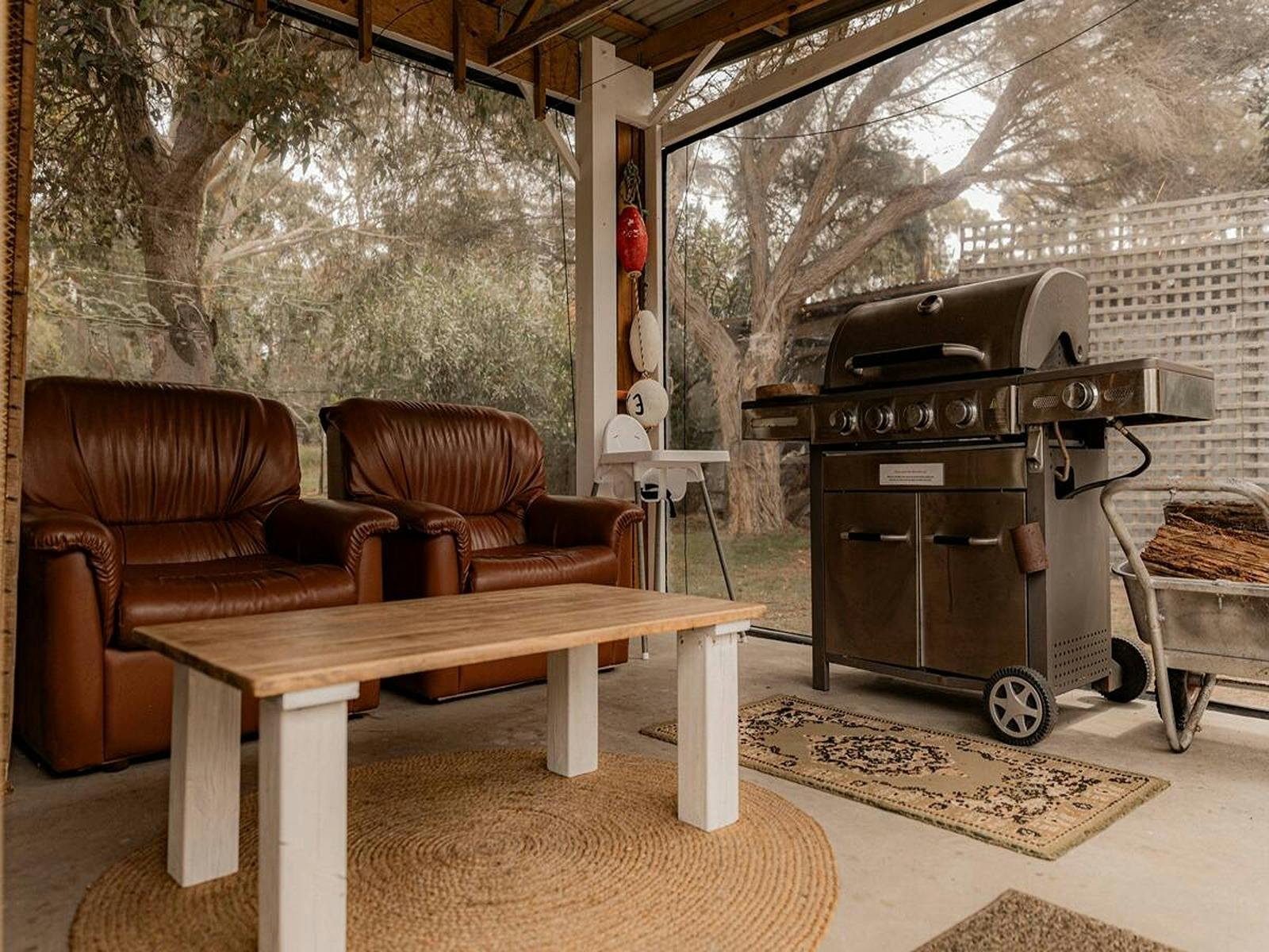 Outdoor BBQ area