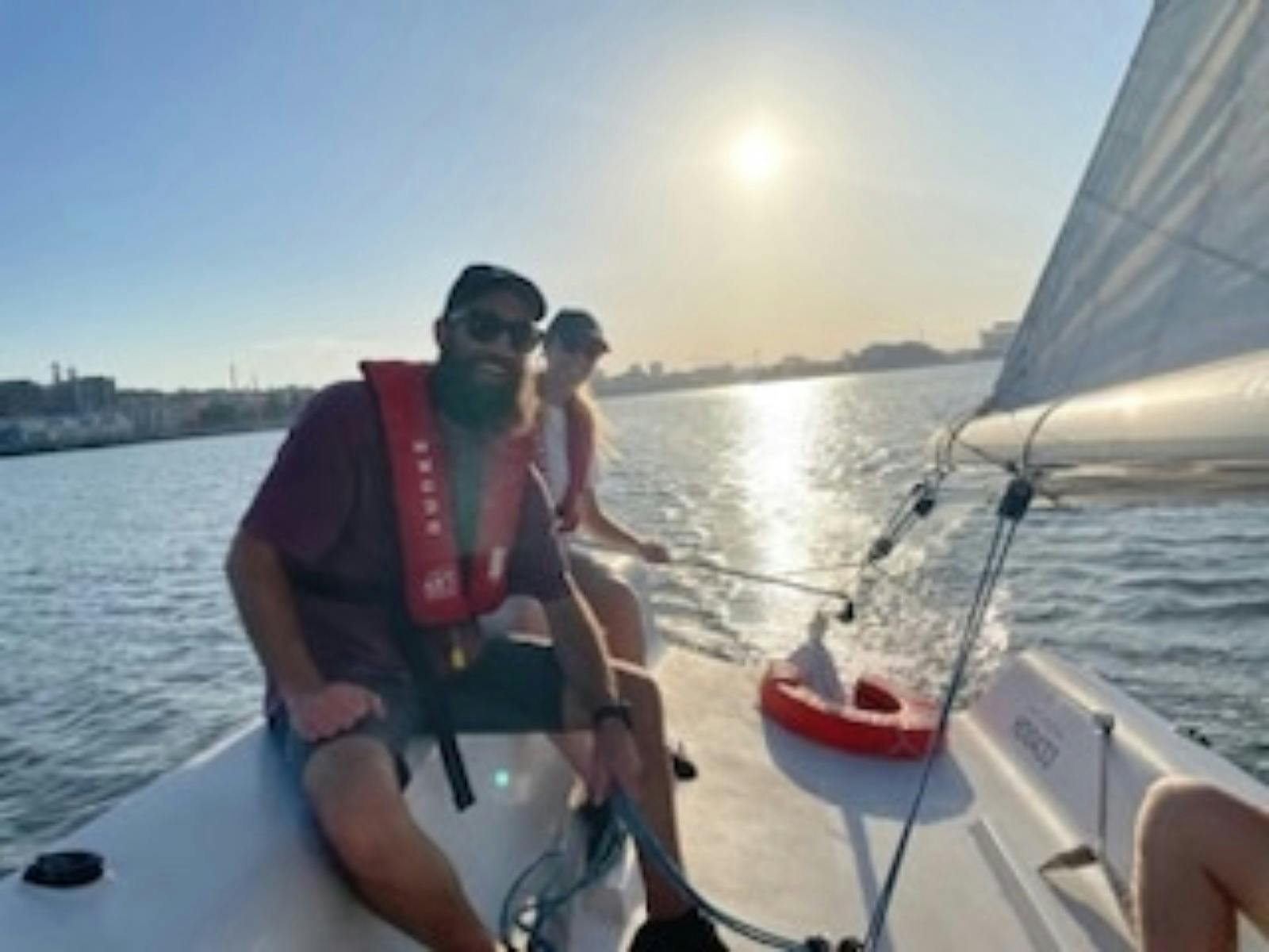 Enjoy sailing at twilight