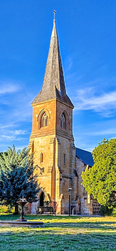 Canberra's oldest church surrounded by green park