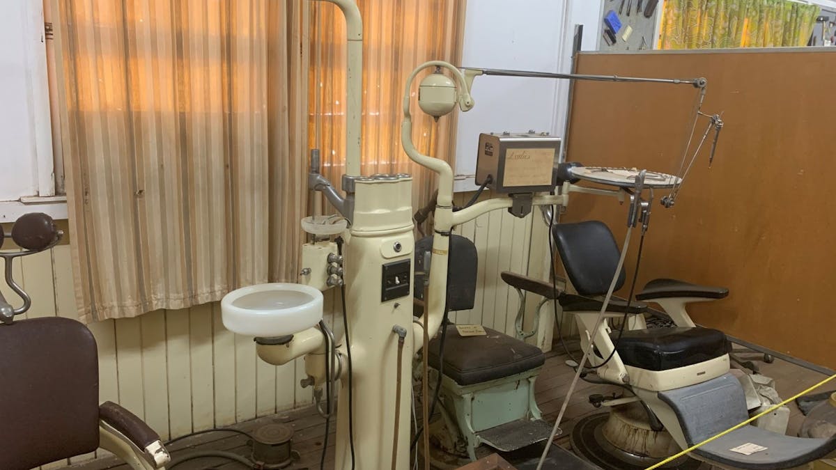 Take yourself back in time with this display of the old dentistry equipment.