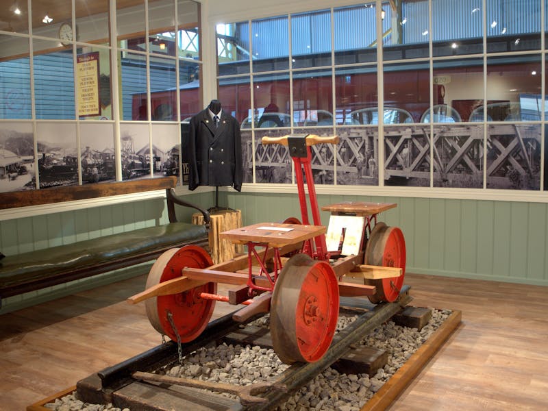 The West Coast Wilderness Railway Musuem at Queenstown Station, on Tasmania's West Coast