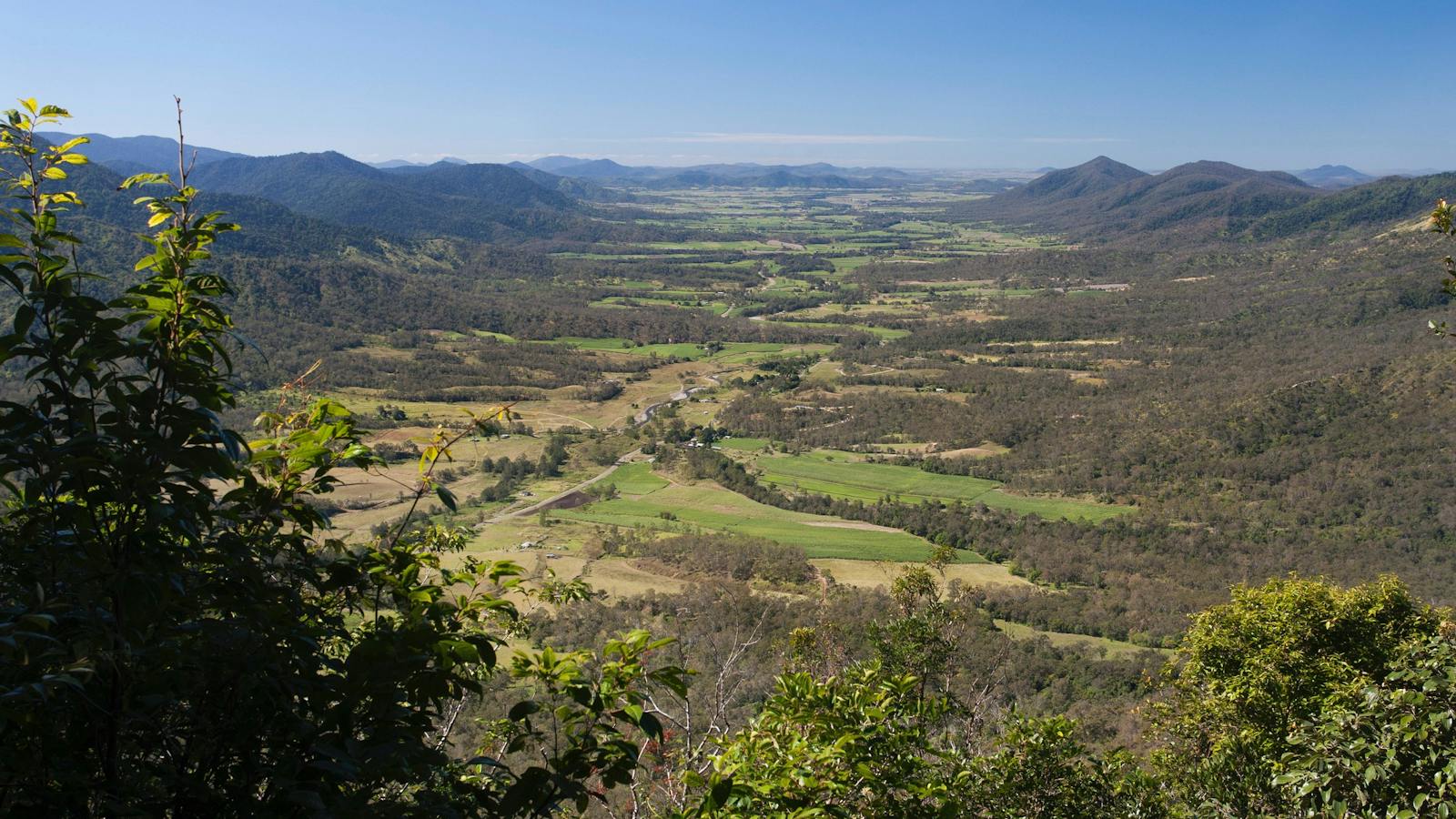 View on Eungella Range overlooking the Pioneer Valley