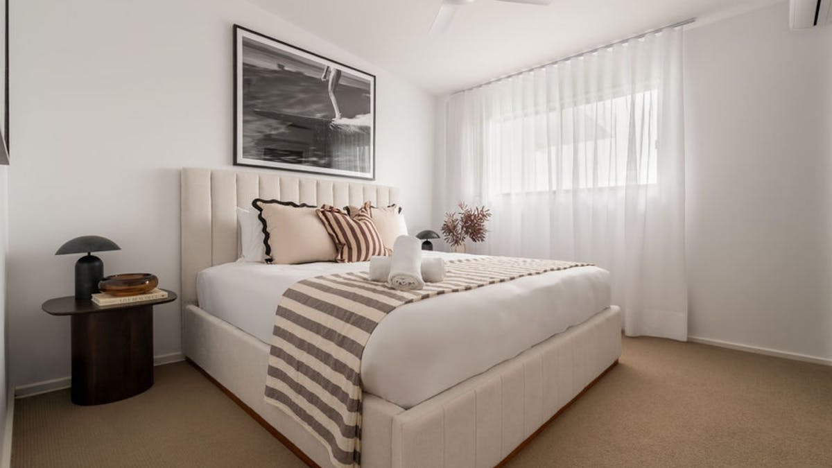 Two bedroom unit in Kingscliff - Bedroom two Two bedroom unit in Kingscliff - Bedroom two
