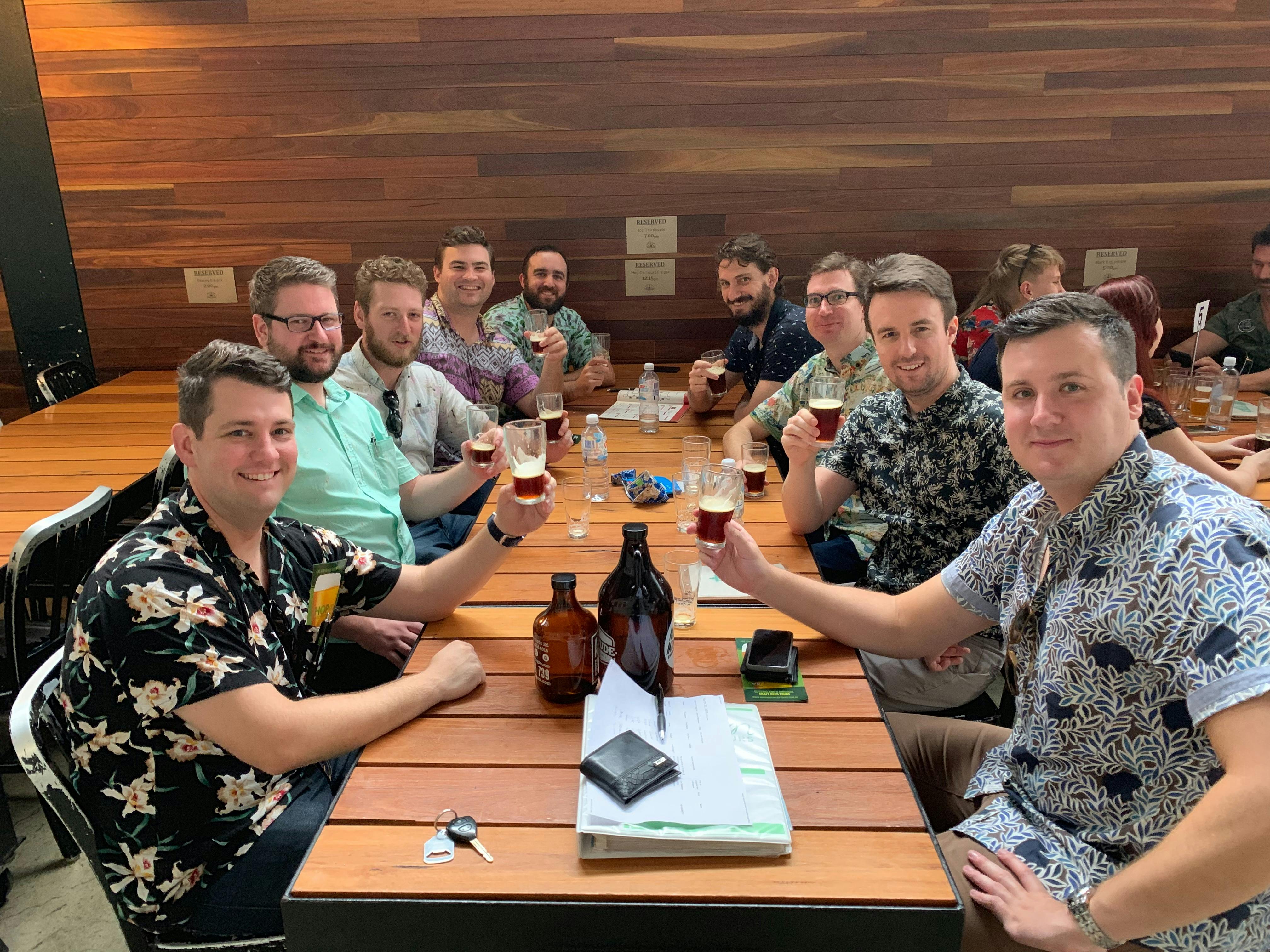 Good friends and great beer at Green Beacon Brewing Co
