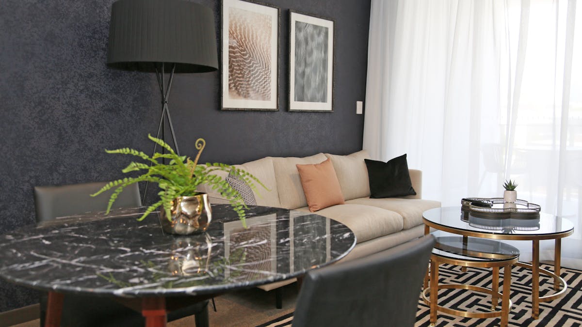 1 Bedroom Executive Living Room ''Brunette'' palette