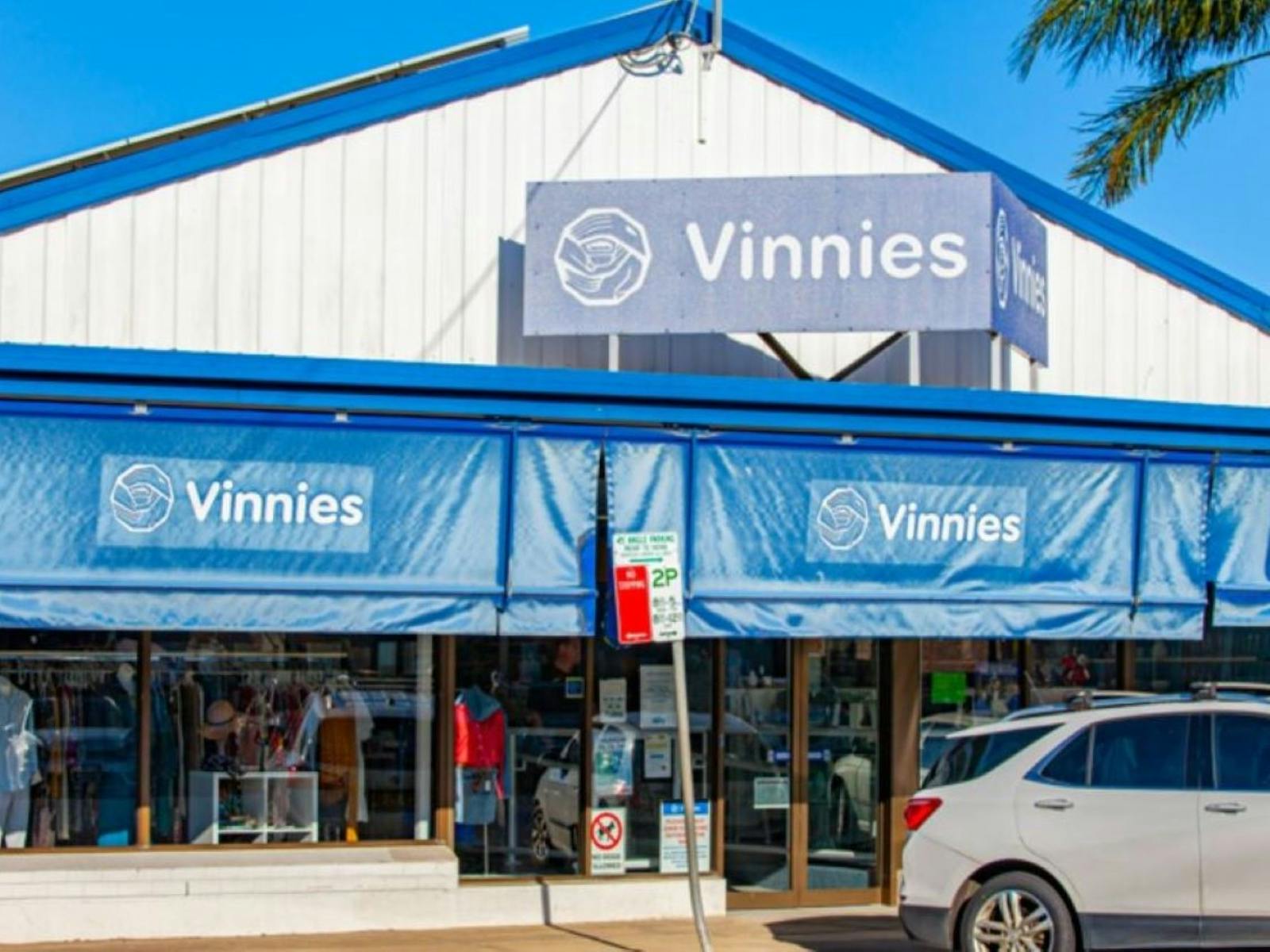Image of an exterior view of Vinnies store
