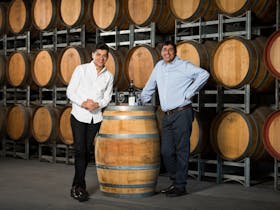 Nick & Demetrio Zema at the winery Zema Estate