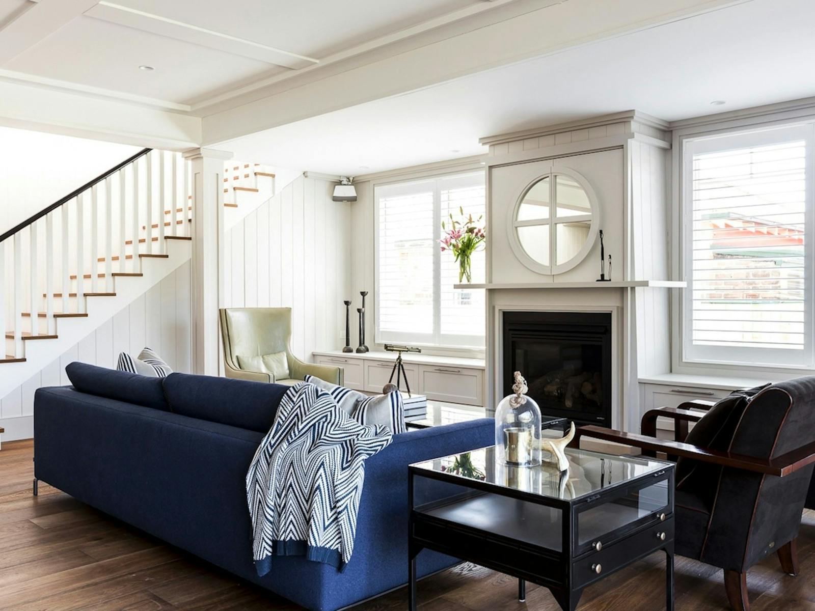 You'll love the magnificent fireplace in the living area