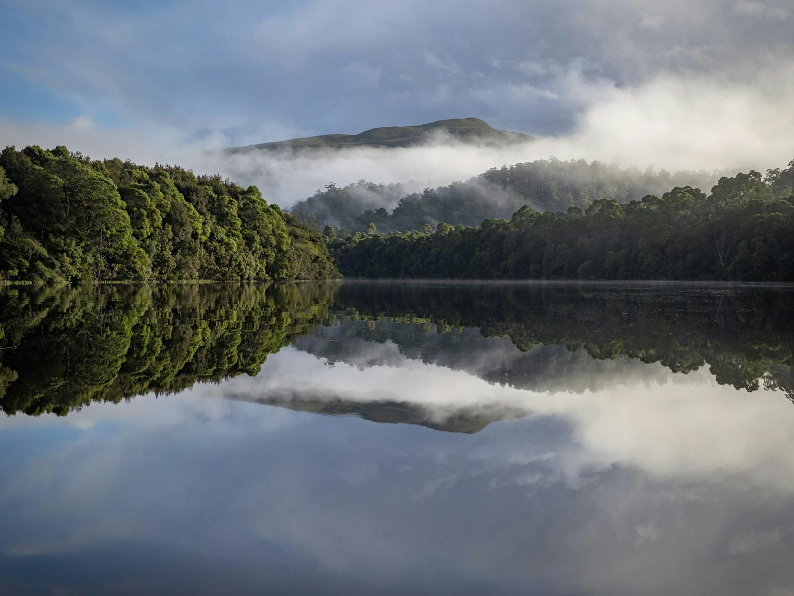 Mt Donaldson and the Pieman River at dawn