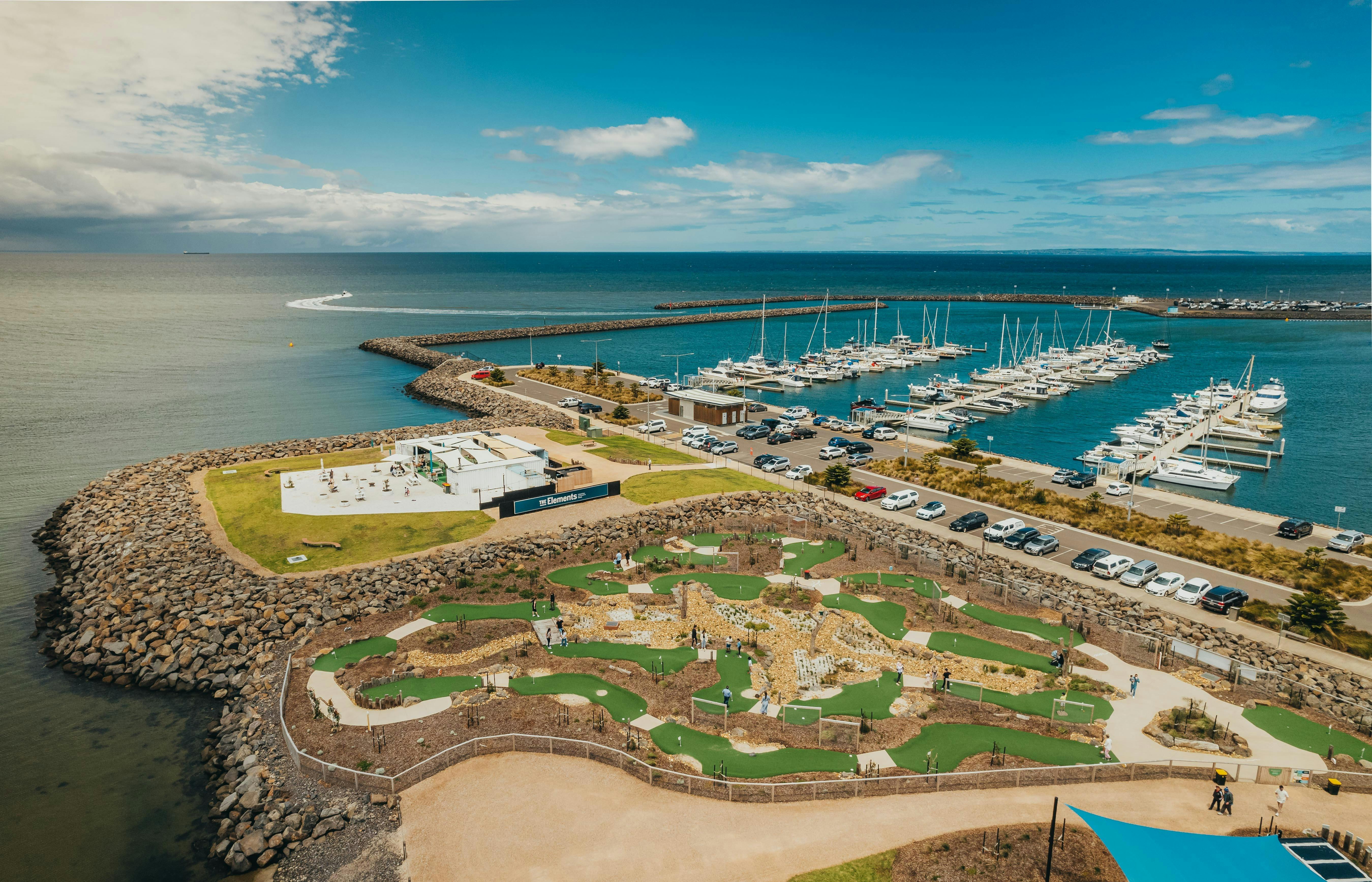 Marina drone shot