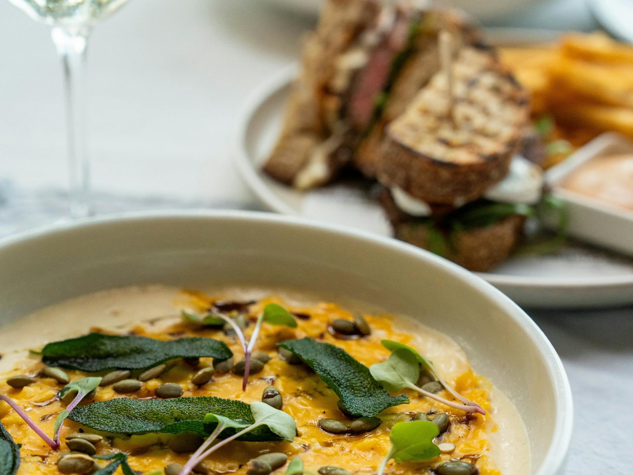 Risotto, smoked pumpkin, burnt butter, sage, parmesan