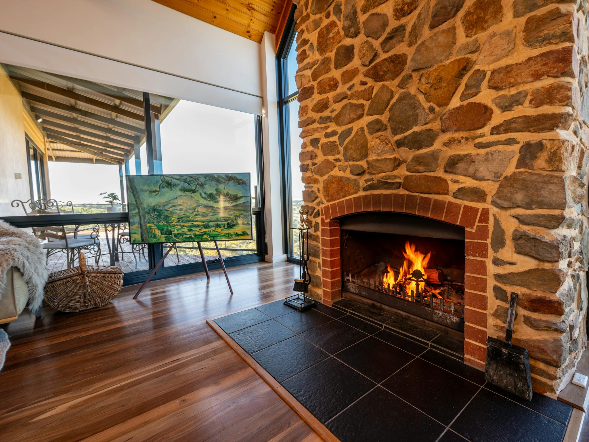 Local stone and stunning views provide unique features at OCRE!features
