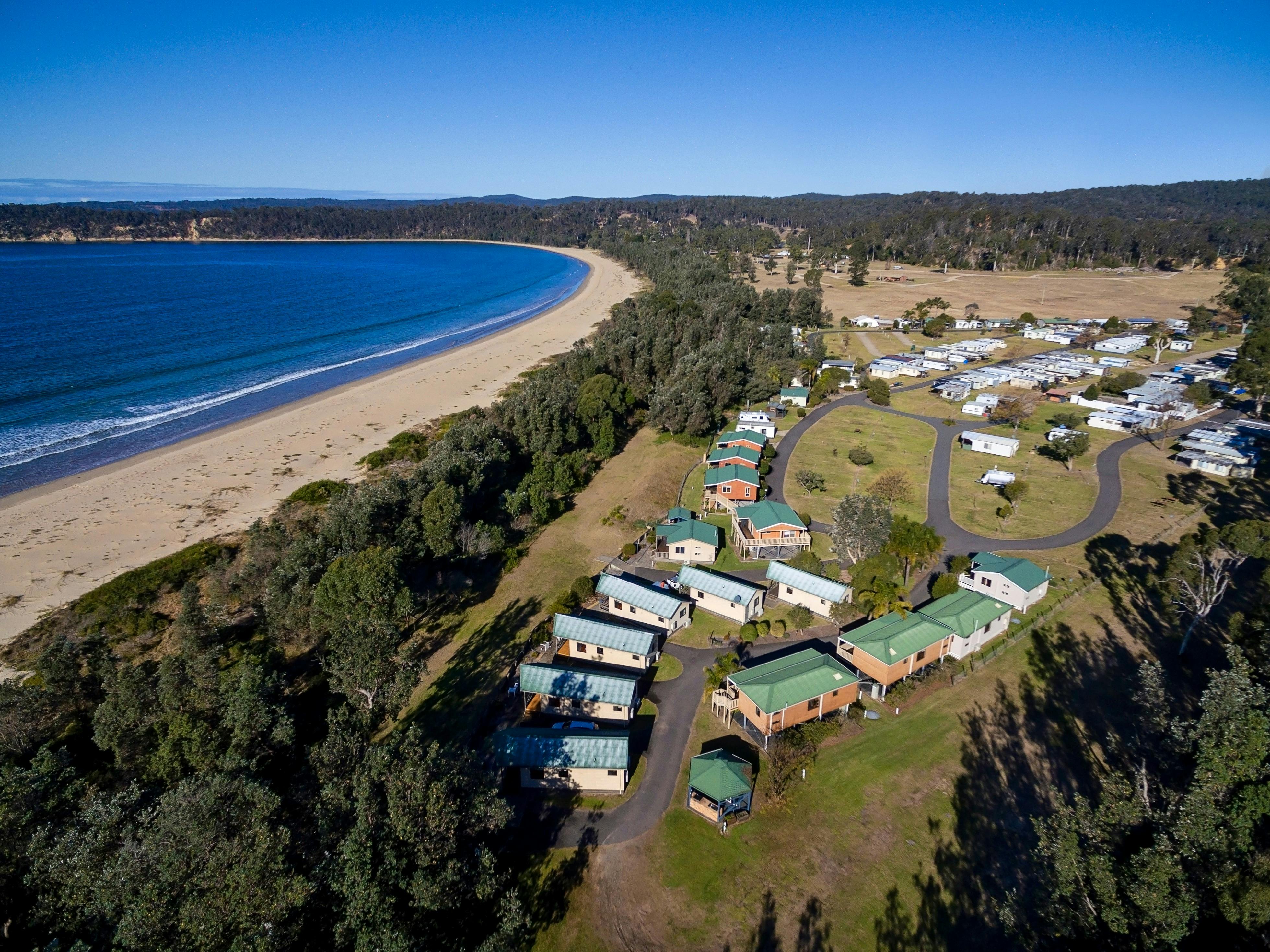 Discovery Parks - Eden Aerial of park