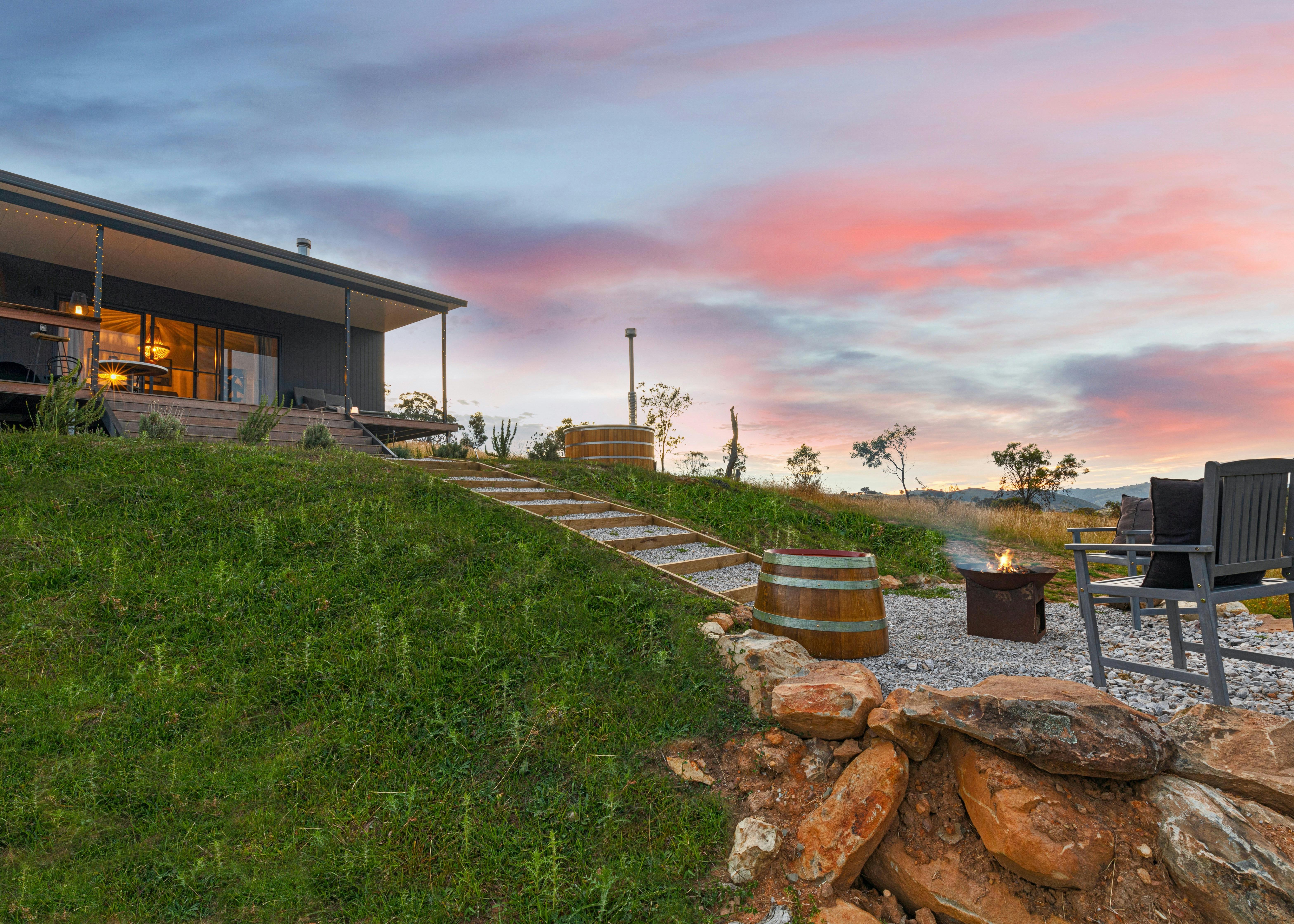 Our Villas are designed for the ultimate romantic escape with your own private hot tub and fire pit