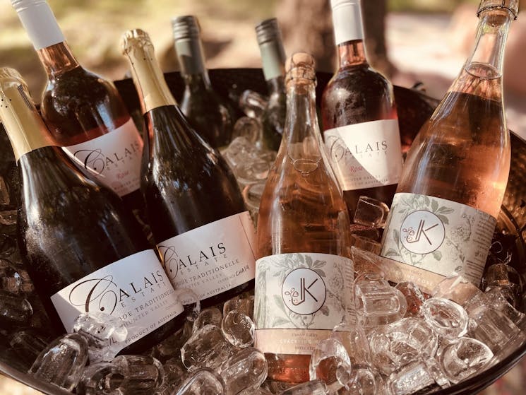 Calais Estate Winery bottles