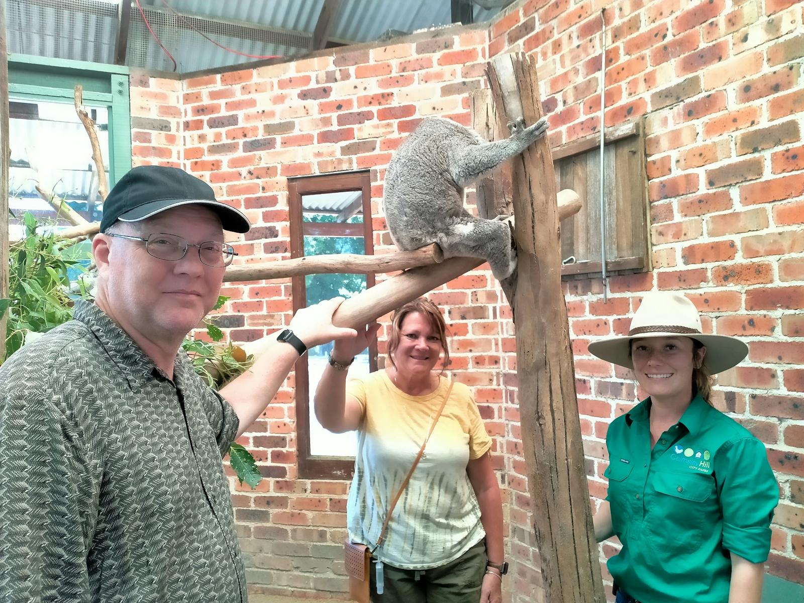 Small group with Koala