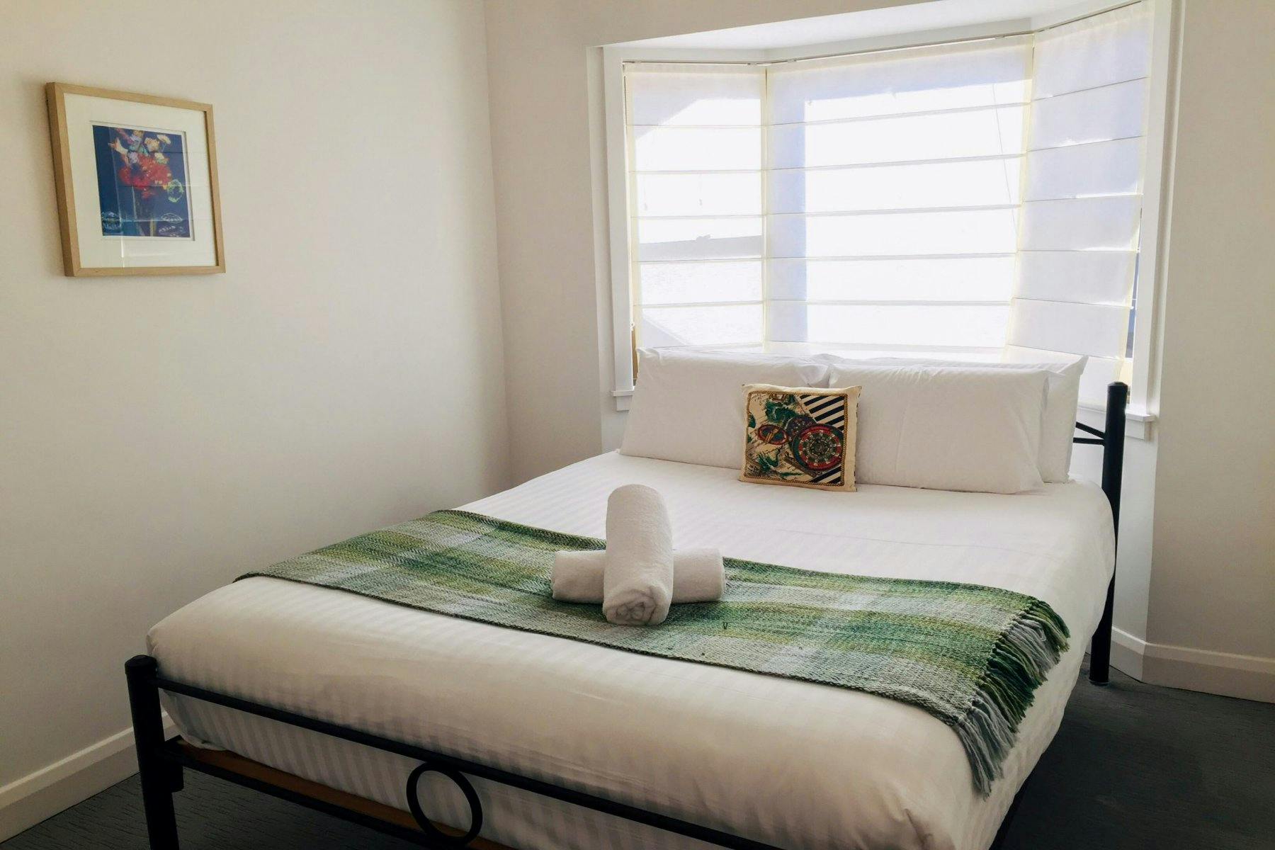 Bedroom with queen bed