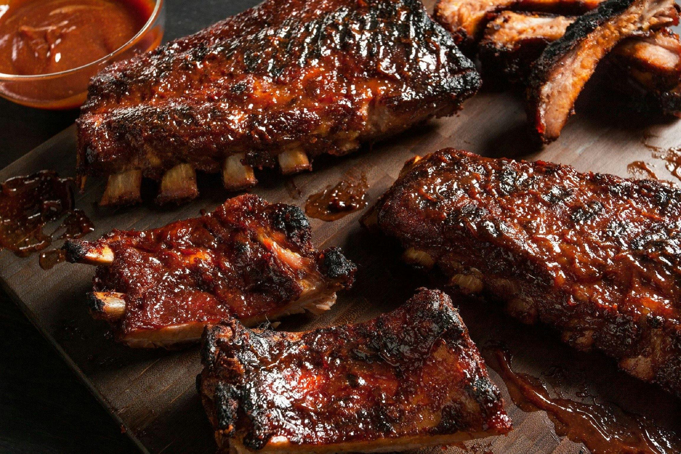 Sticky pork ribs