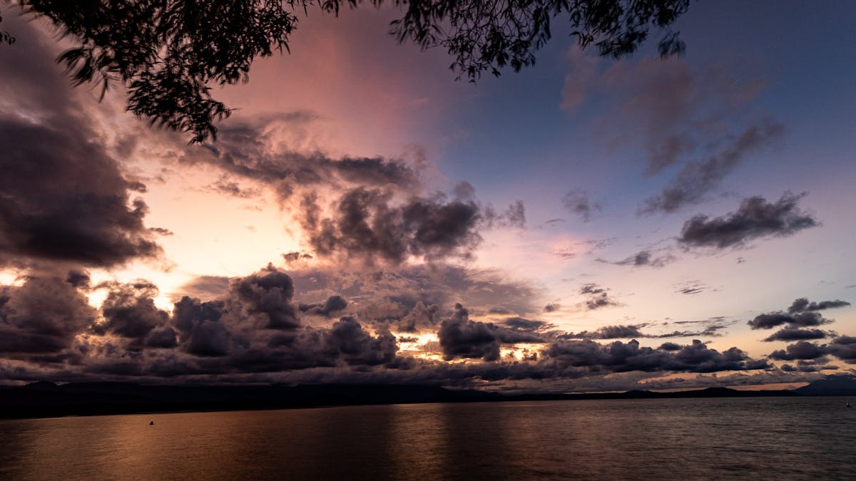 Beautiful colours in the tropical sunsets
