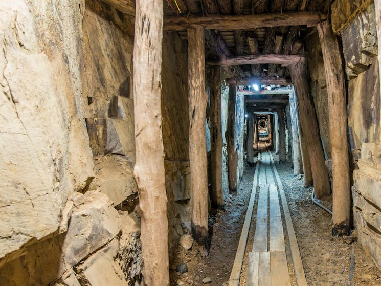 Bald Hill tourist mine, Hill End Historic Site. Photo: John Spencer