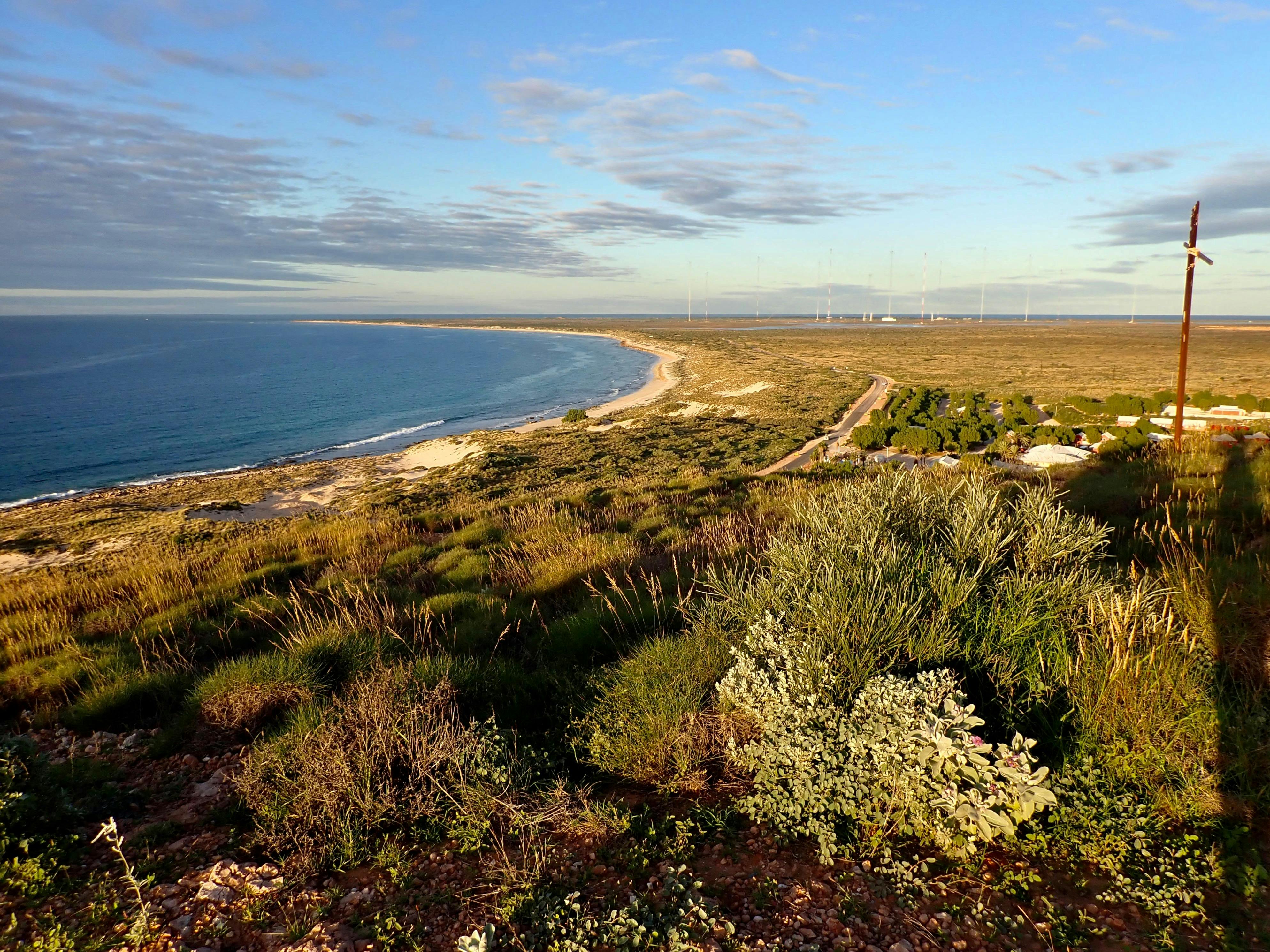 A view of the coastline of Lighthouse Bay
