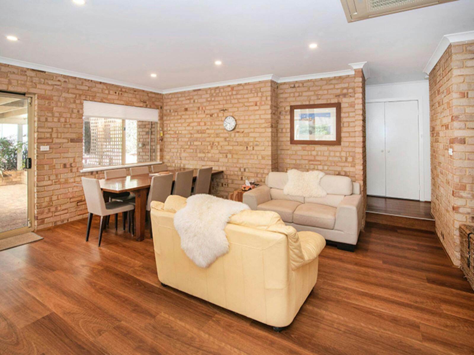 Living room, Dining area, Kitchen and Fireplace