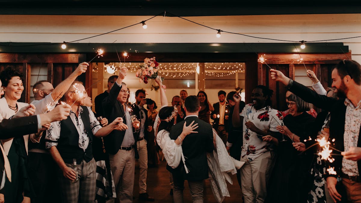 Bride and groom entrance
