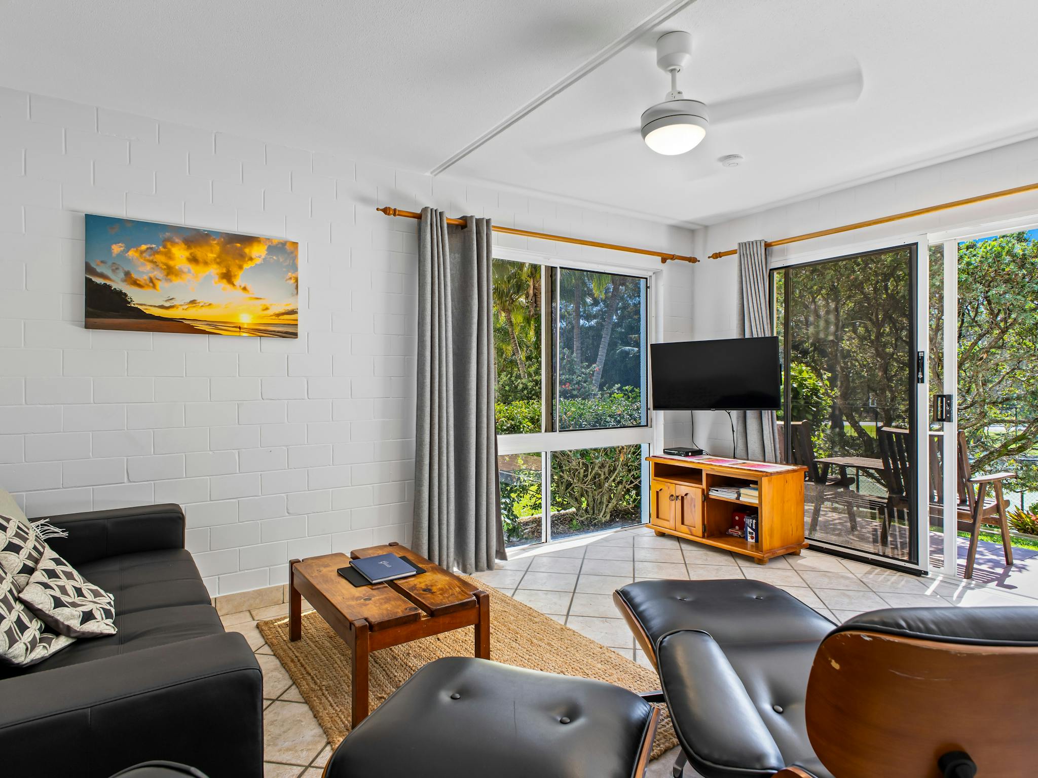 Living area in one bedroom apartment Living area in one bedroom apartment