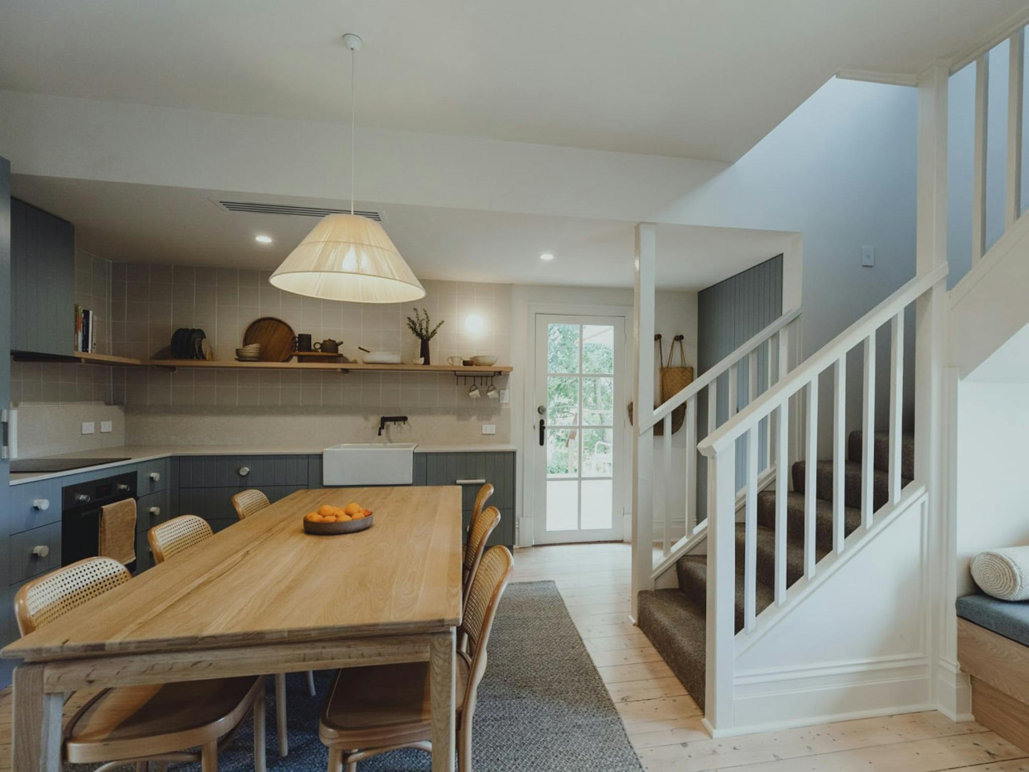 Kitchen and dining table