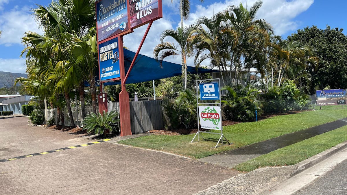 Tropical gardens by the pool and entrance