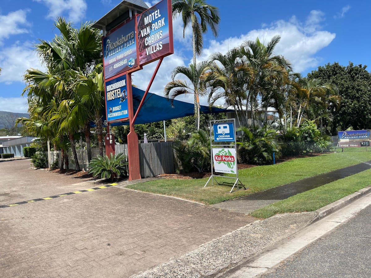 Tropical gardens by the pool and entrance